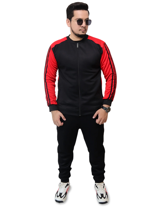 WINTER RED CONTRAST TRACKSUIT