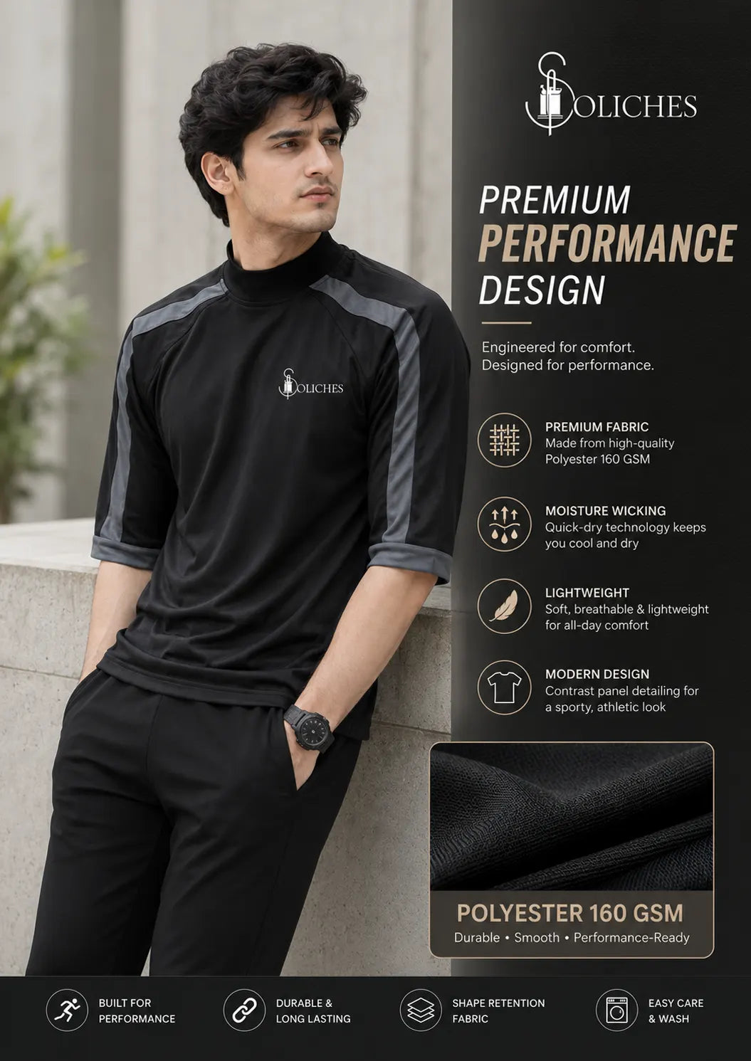 Soliches Sleeve Pannel Oversized T-shirt