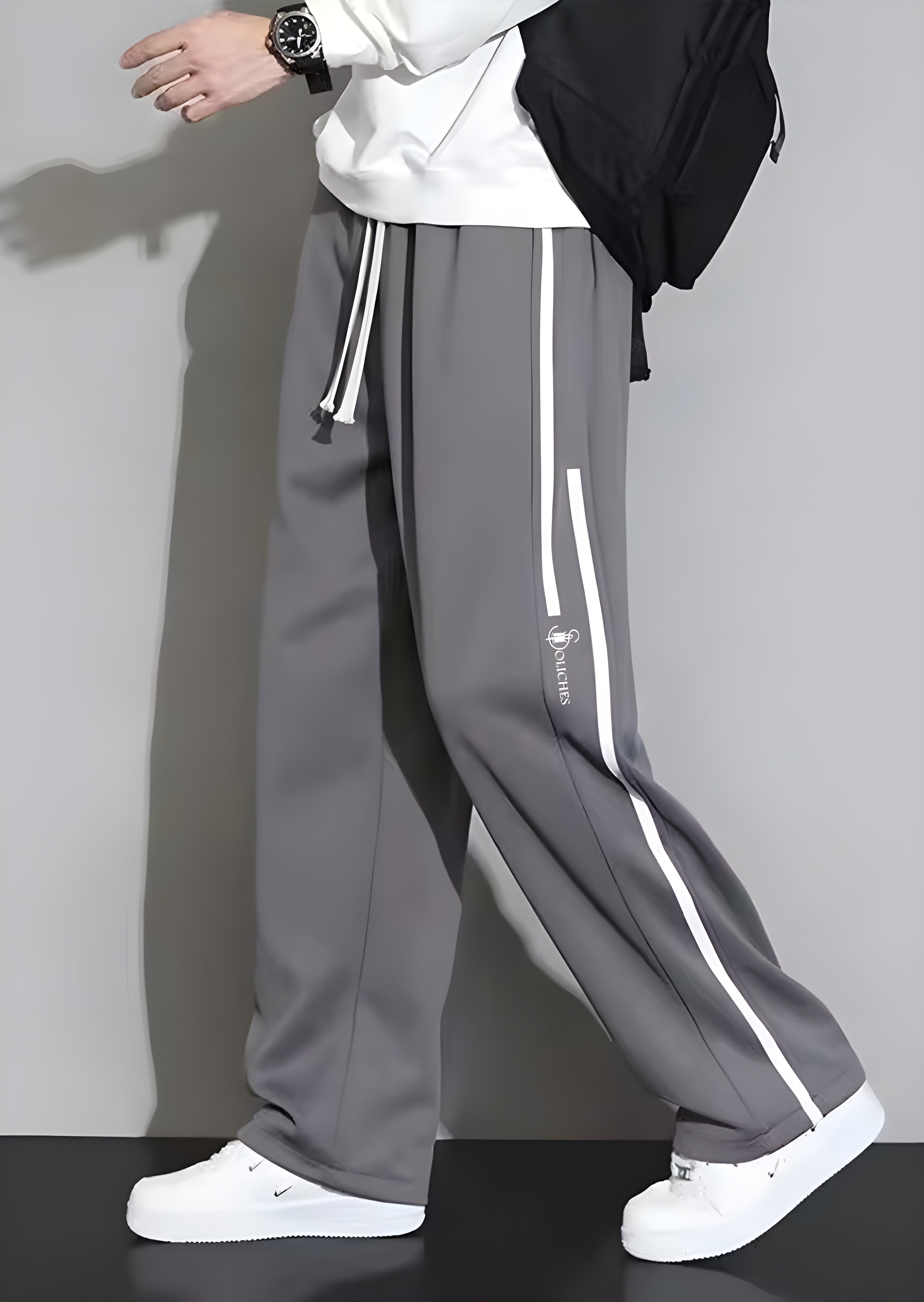 Steel Grey Baggy Trouser - Soliches