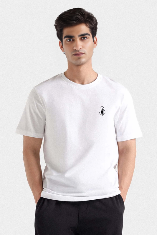 White Crew Neck T-shirt For Men - Soliches