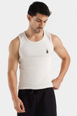 White Signature Sando For Men - Soliches